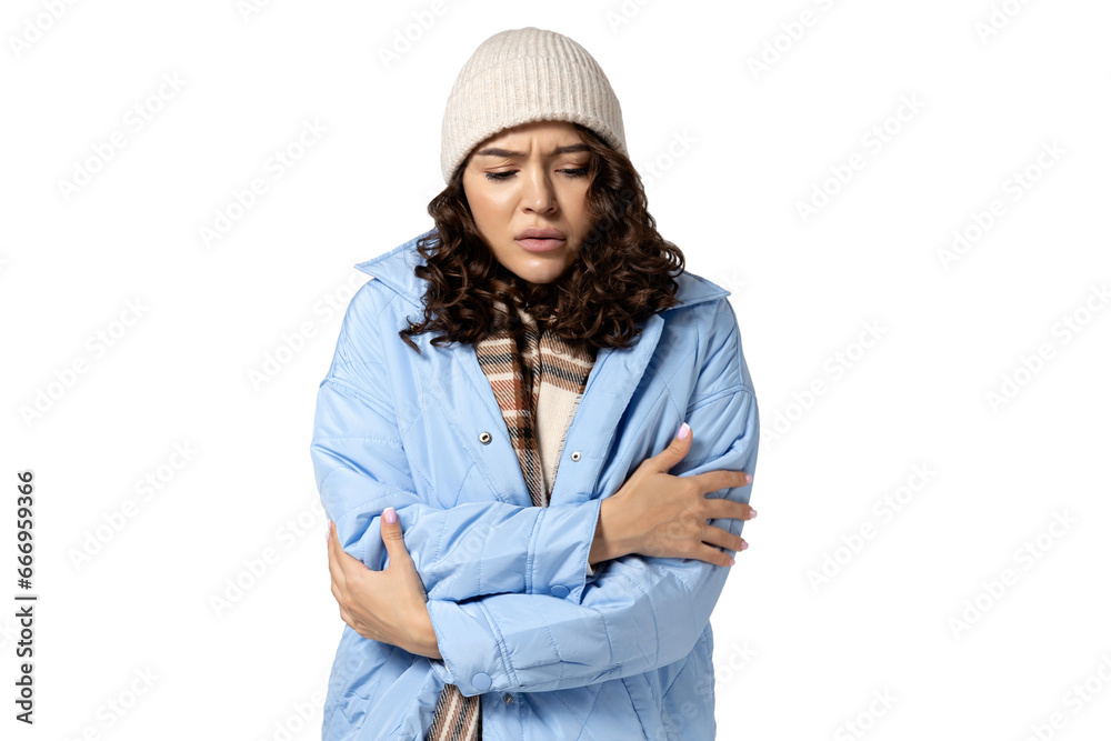 PNG, girl in warm clothes, isolated on white background. PNG, girl in warm clothes, isolated on white background.