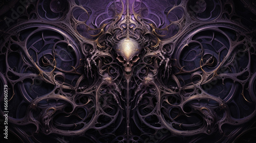Purple Biomechanical Background