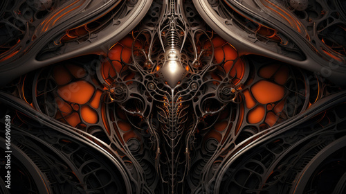 Orange Biomechanical Texture