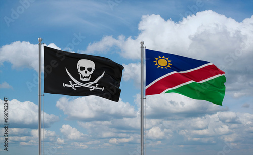 Namibia and Corsair Pirate, country relationship concept