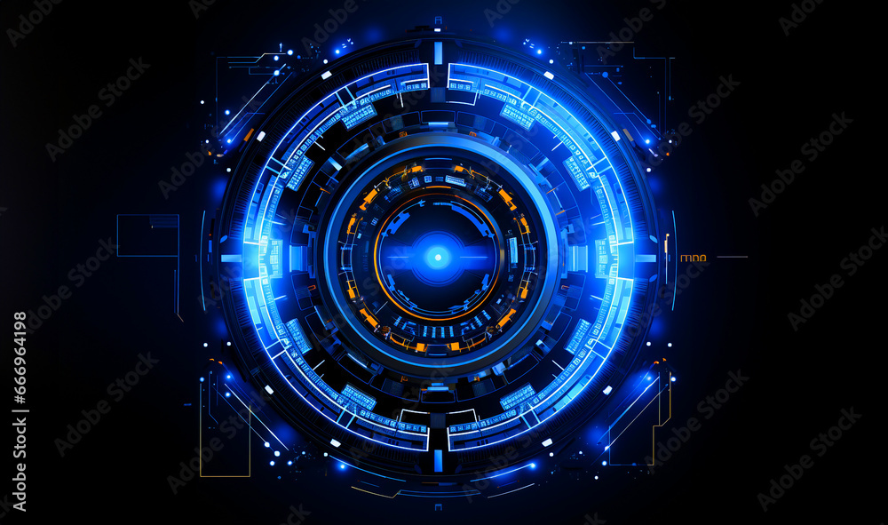 Abstract technology background Futuristic user interface illustration for your design Abstract technology background Futuristic user interface illustration for your design