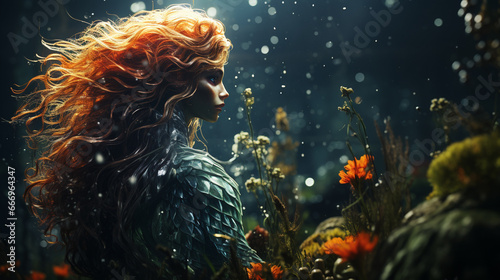 Woman in underwater. © andranik123