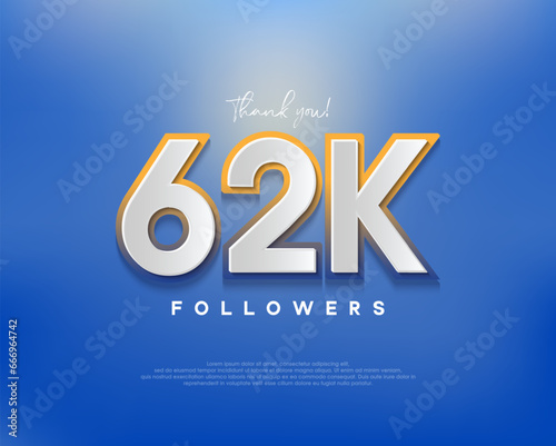 Colorful designs for 62k followers greetings  banners  posters  social media posts.