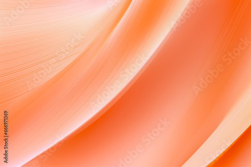 Light pale coral abstract elegant luxury background. Peach orange pink and gold wavy abstract soft background.