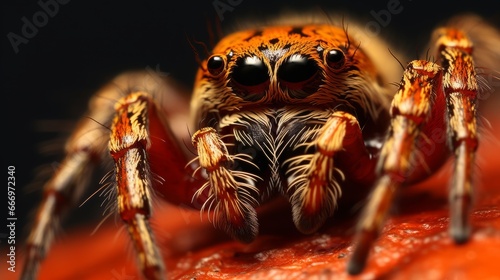 Extreme hyperzoom showcasing the detail of a spider