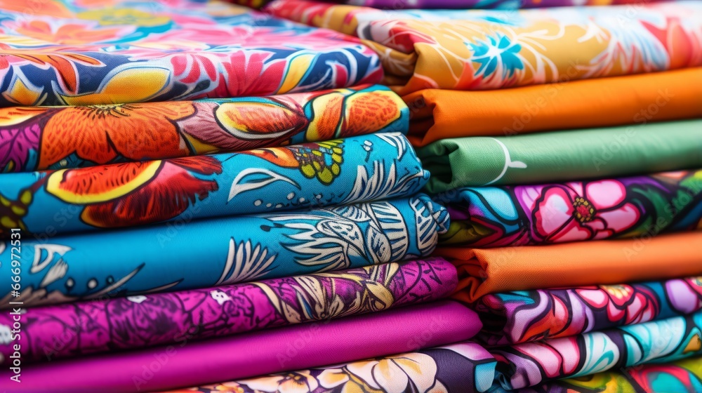 Creative and colorful fabric and textile design Creative and colorful fabric and textile design