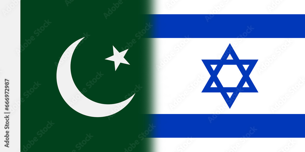 flag of Israel and Pakistan in one image flag of Israel and Pakistan in one image
