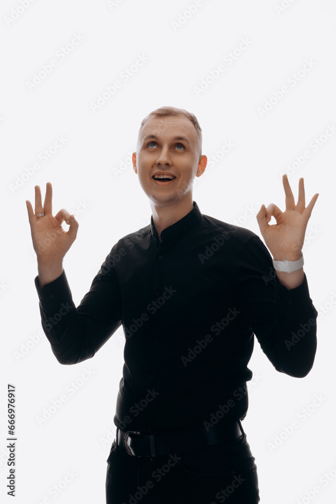 businessman on a white background