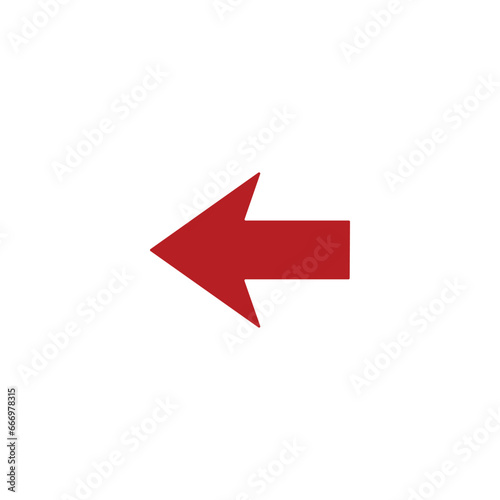 arrow icon on white background vector symbol 