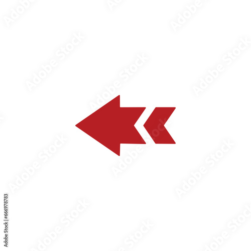 arrow icon on white background vector symbol	
