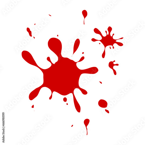 red ink splash