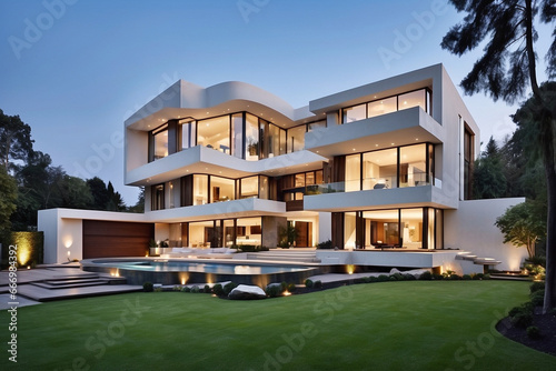 Enormous modern house ai  © Aurangzaib
