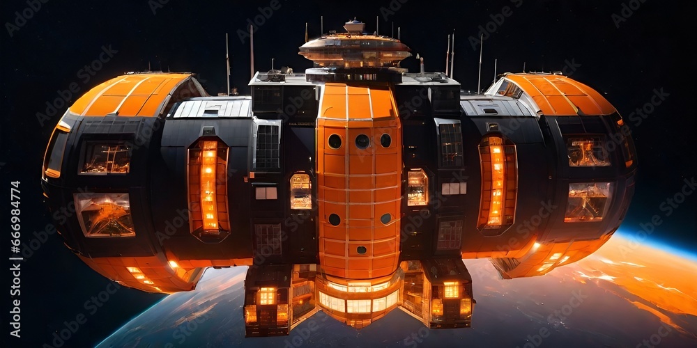 A 3d model of a spaceship with a red cover. Spaceship Spacecraft A 3d model of a spaceship with a red cover. Spaceship Spacecraft