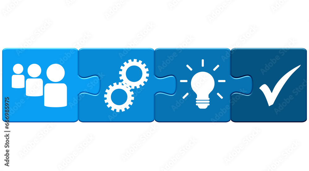 Puzzle Button Banner zeigt Business Erfolg Puzzle Button Banner zeigt Business Erfolg