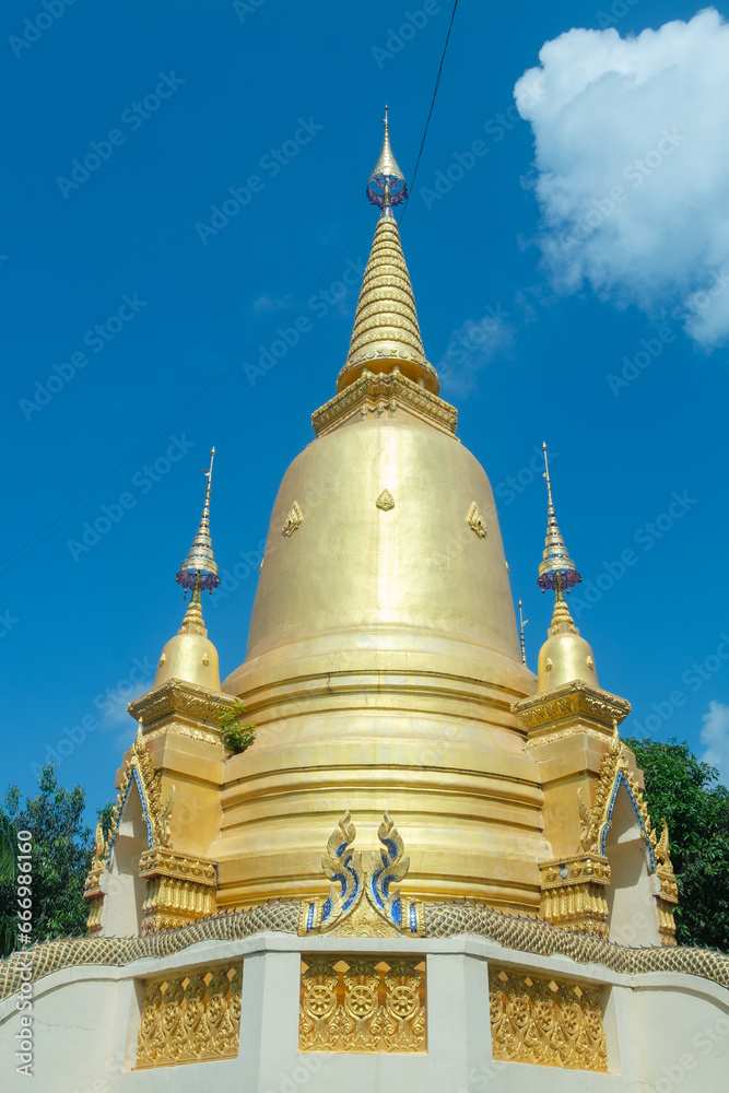 Golden pagoda on a clear day Golden pagoda on a clear day
