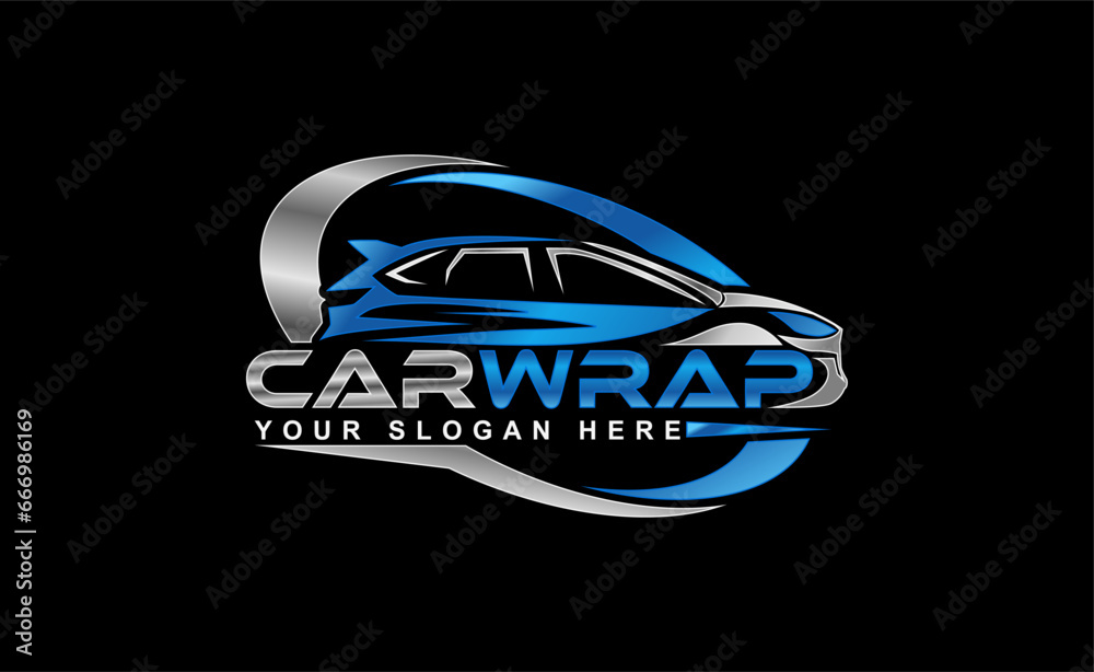 Car sticker Wrap Logo Template modern design - obrazy, fototapety, plakaty 