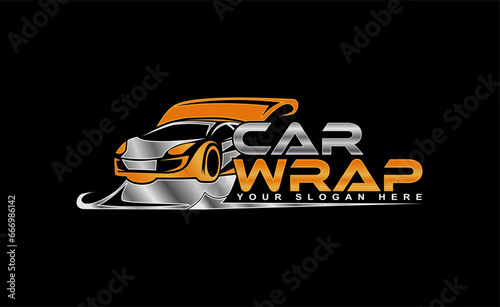 Car sticker Wrap Logo Template modern design