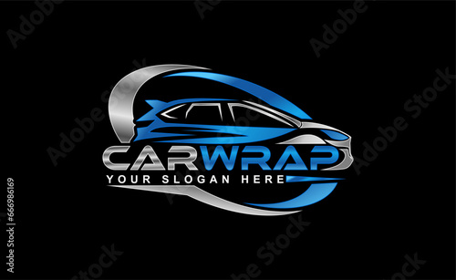 Car sticker Wrap Logo Template modern design