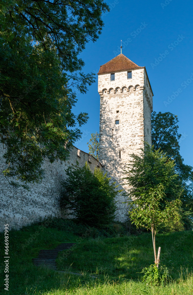 Schirmer Tower and Musegg Wall in Lucerne, Switzerland