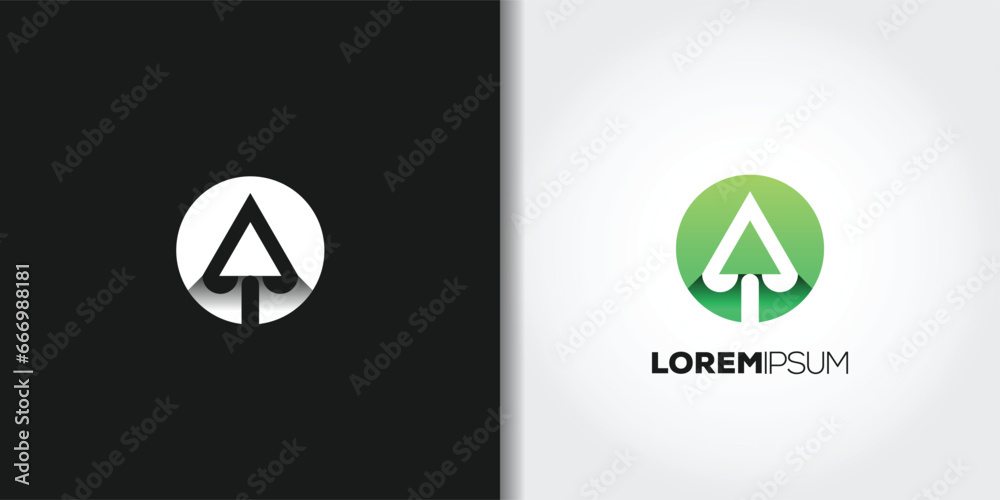 Obraz premium modern arrow logo