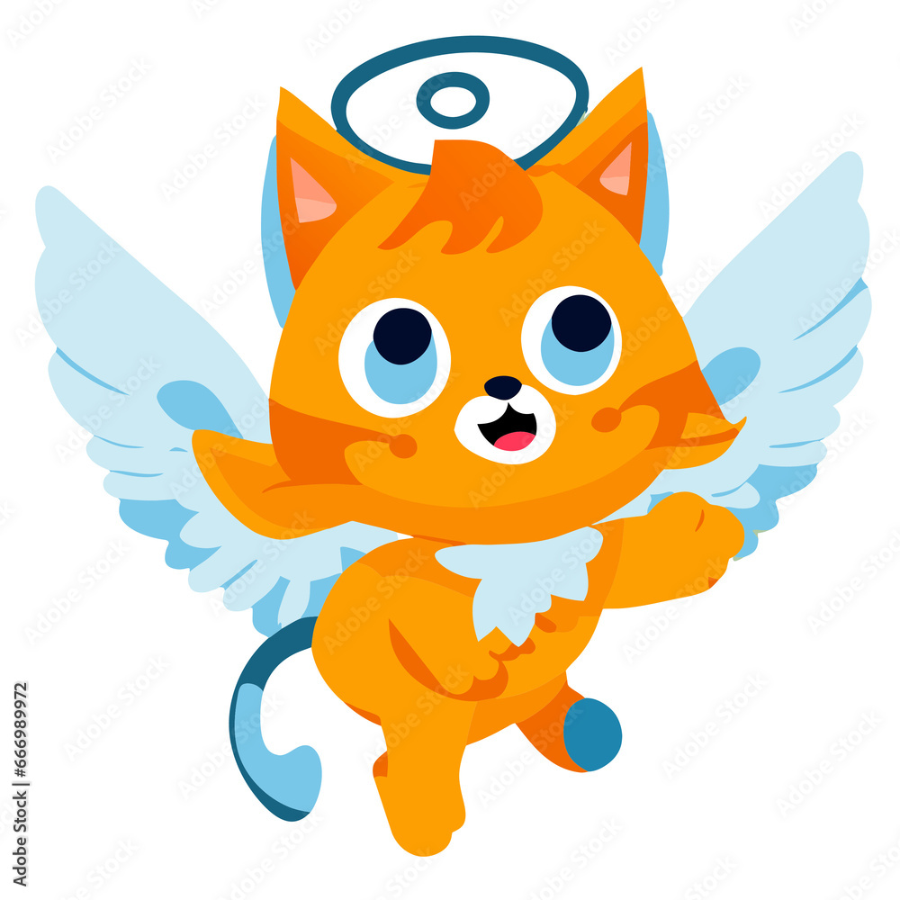 Fototapeta premium angel cat