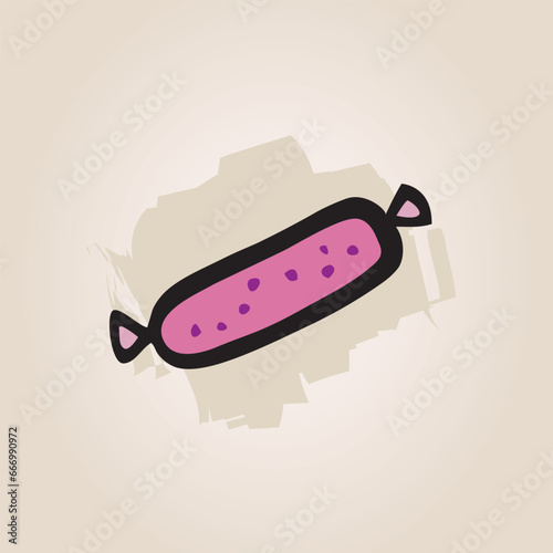 Illustration de nourriture - Icônes - Pain Boulangerie
Viande Blé Saucisse Manger Repas Alimentation Digital Dessin à la Main Vecteur