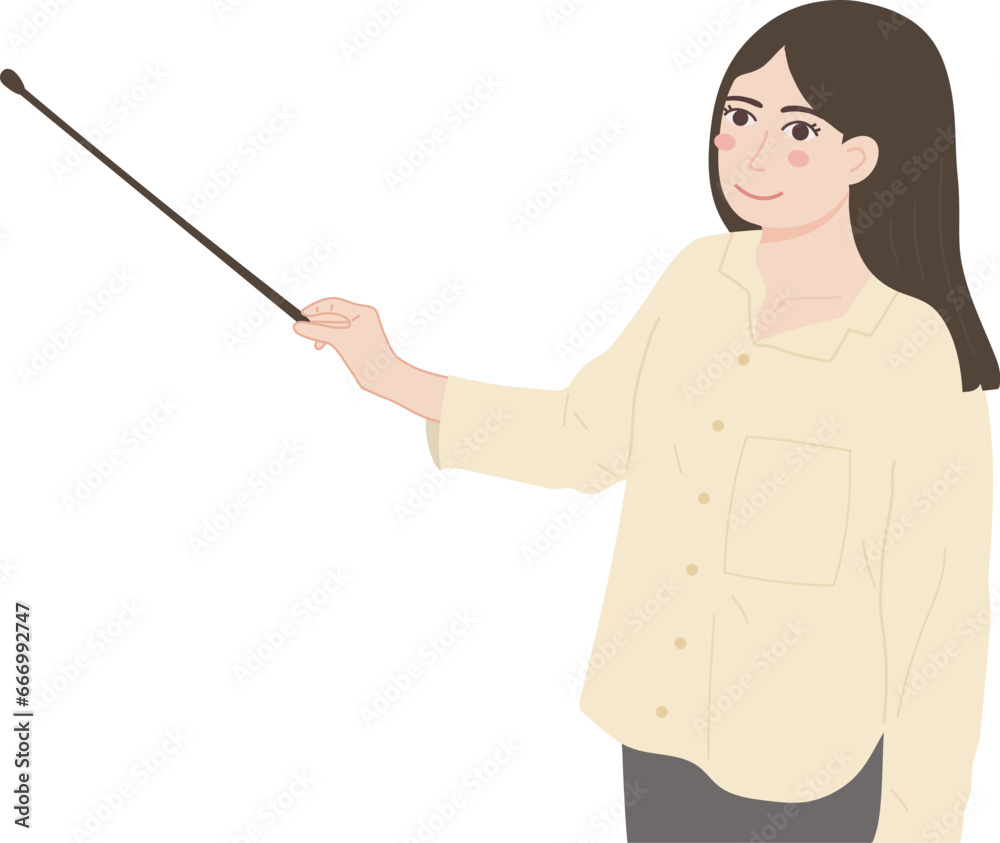 Female Teacher Education Academic Speech Illustration Graphic Cartoon Art Female Teacher Education Academic Speech Illustration Graphic Cartoon Art
