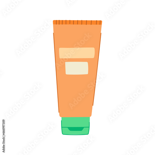 beauty cleansing cream cartoon. skin skincare, lotion hand, product moisturizer beauty cleansing cream sign. isolated symbol vector illustration