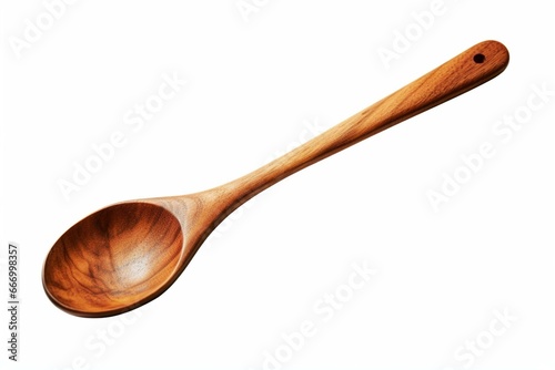 Transparent image of a wooden spoon. Generative AI