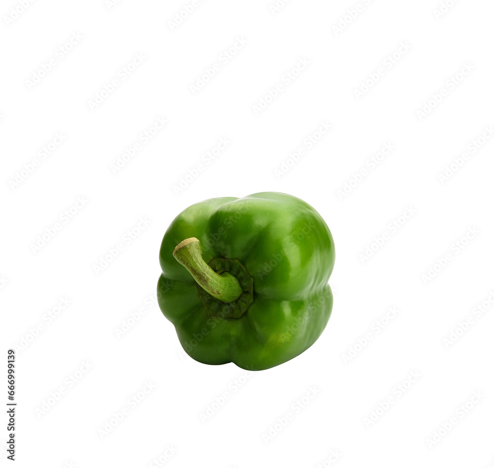 Green bell pepper isolated transparen png