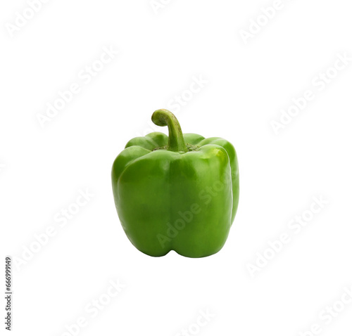 Green bell pepper isolated transparen png