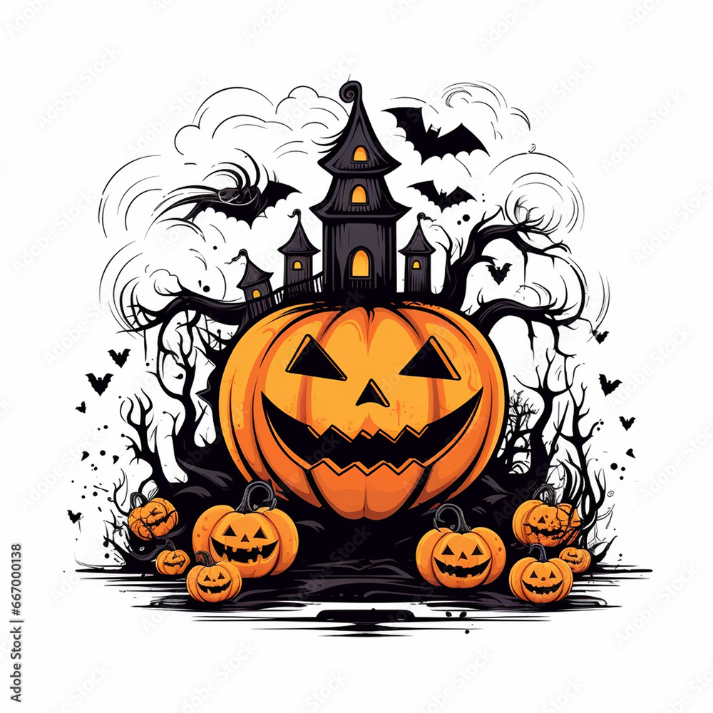 Mysterious Halloween haunted house Mysterious Halloween haunted house