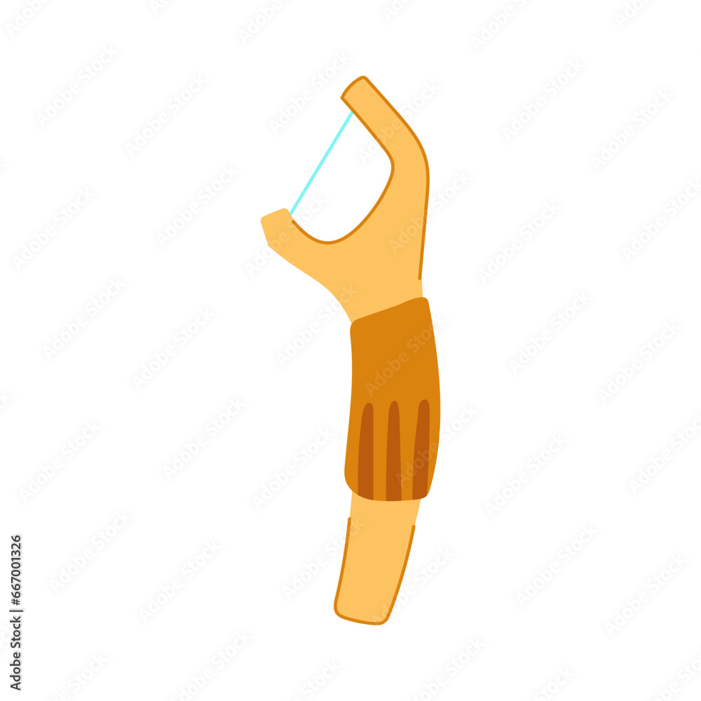 Obraz premium dentistry dental floss cartoon. healthy fresh, treatment closeup, teeth medical dentistry dental floss sign. isolated symbol vector illustration