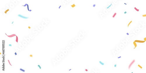 colorful confetti background for festival decoration vector illustration