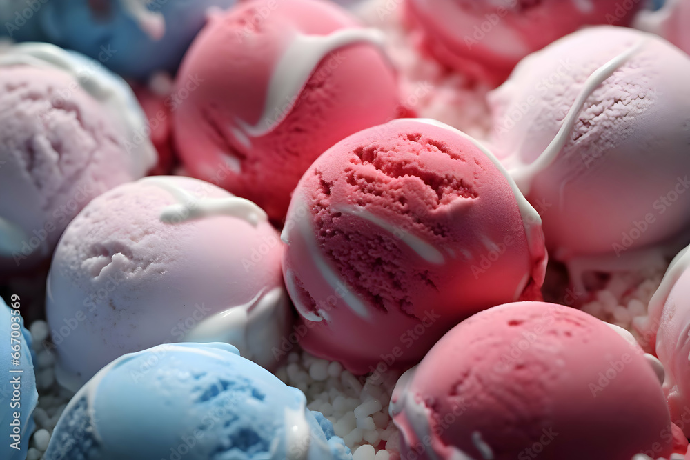 Close-up photo icecream balls. High-resolution Close-up photo icecream balls. High-resolution