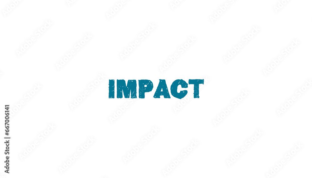 Digital png illustration of impact text on transparent background
