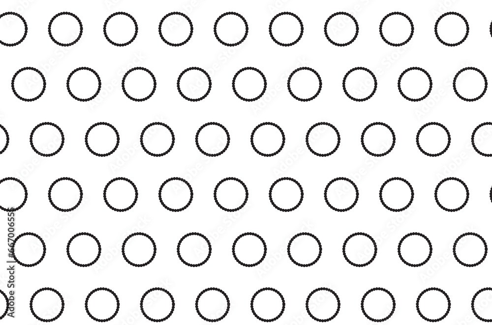 Digital png illustration of black pattern of repeated circles on transparent background