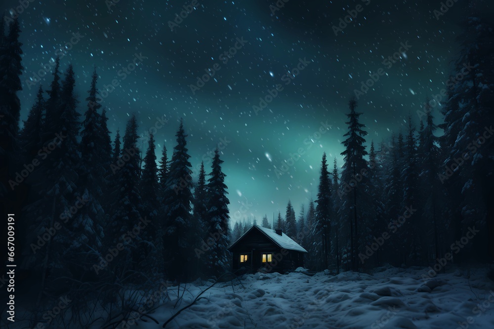 cabin in the winter forest, landscape, winter desktop background cabin in the winter forest, landscape, winter desktop background