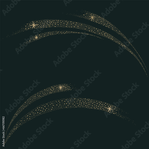 Hand drawn illustration of shooting stars in vector. Symbolism for hope, festive seasons, celebration, joy, excitement, milestones, astrology, stardust, luminance, fireworks. Background art template