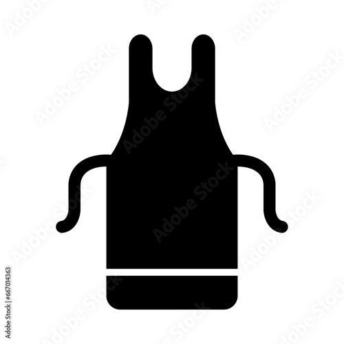 Apron Glyph Icon Design