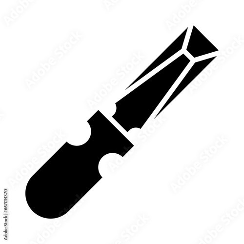 Chisel Glyph Icon Design
