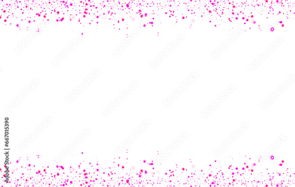 pink stary sparkles shiny dots powder frame border shape element