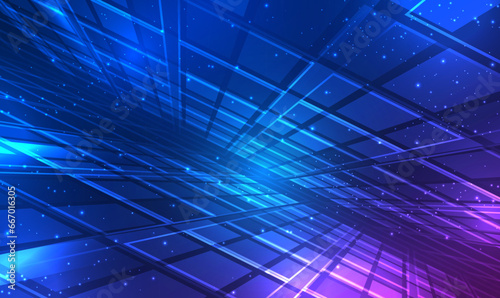 3d Digital technology metaverse background. Empty space scene. Virtual reality, cyber futuristic sci-fi background, Innovation, Ai big data. Metaverse. Science. Futuristic street. Tech Vector EPS10.