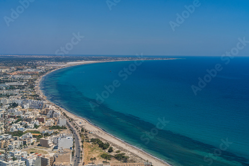  Aerial view of the Tunisian coast - Monastir governorate - Tunisia © skazar