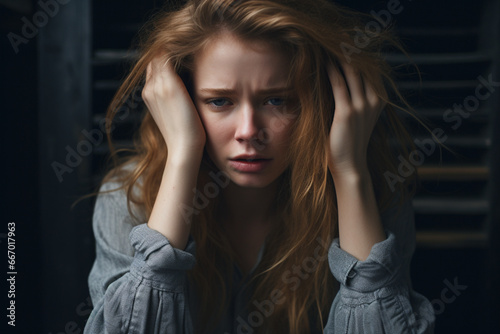 Shot of a young woman experiencing a difficult moment