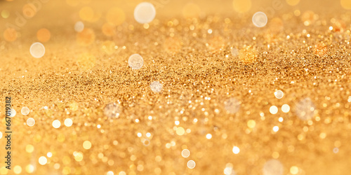 Beautiful particles floating midair, shallow depth of field. Glitter elegant design elements.