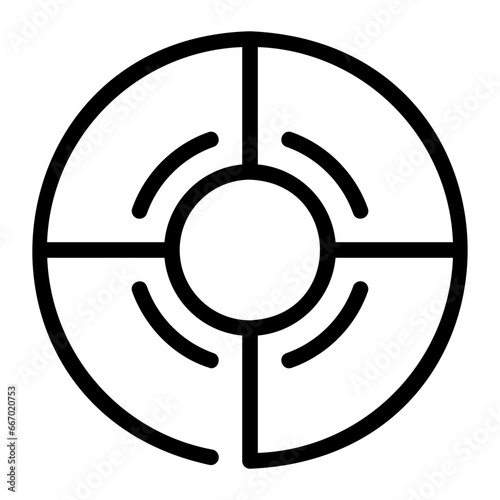 circular chart line icon