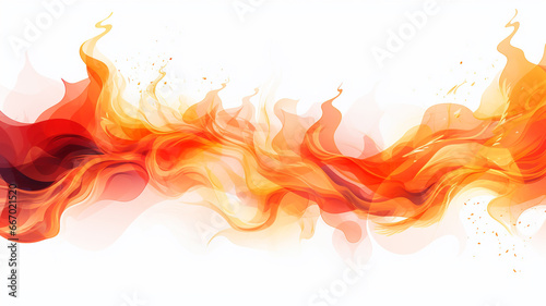 fire flame isolated on white background