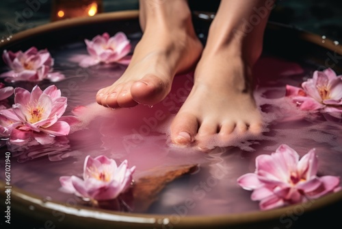 Spa treatment and product for female feet