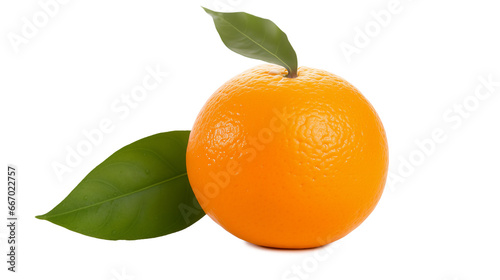 Orange Fruit on transparent Png. Ai generative.